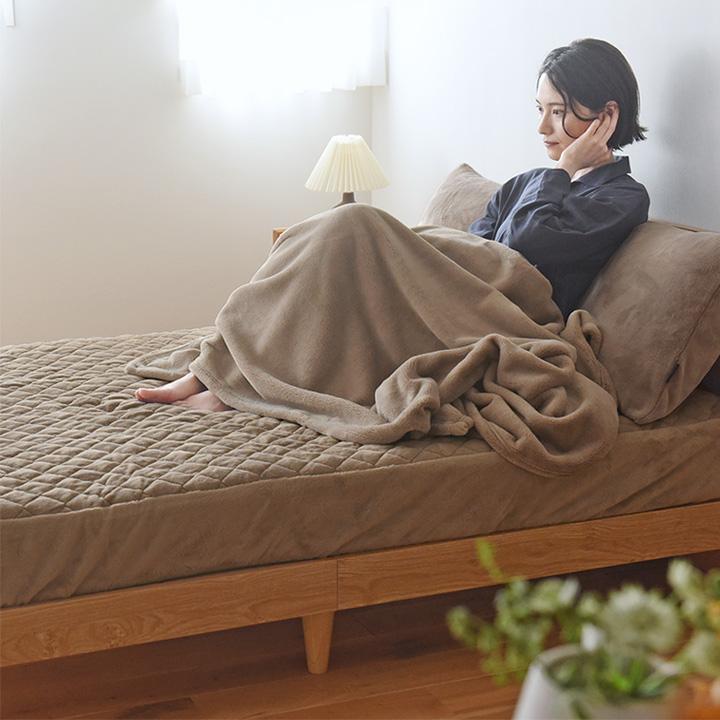 bon moment（ボンモマン） ボックスシーツ シングル 敷きパッド 吸湿