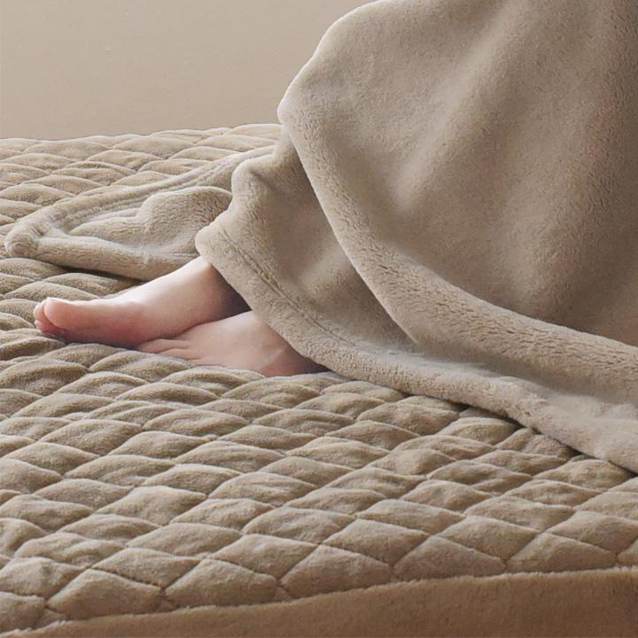 ボックスシーツ ワイドキング 敷きパッド 吸湿発熱綿入 伝説の毛布 bon moment ボンモマン【送料無料】 | bon moment | 13