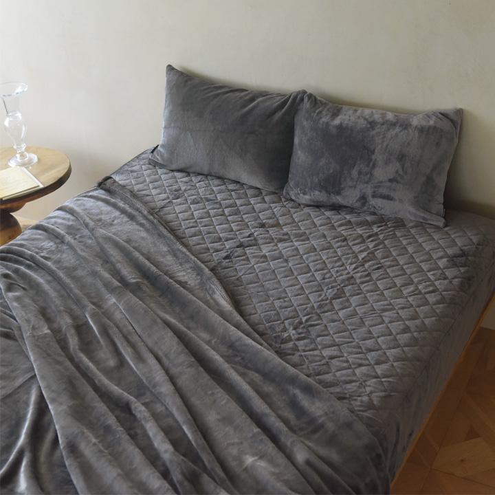 ボックスシーツ ワイドキング 敷きパッド 吸湿発熱綿入 伝説の毛布 bon moment ボンモマン【送料無料】 | bon moment | 17