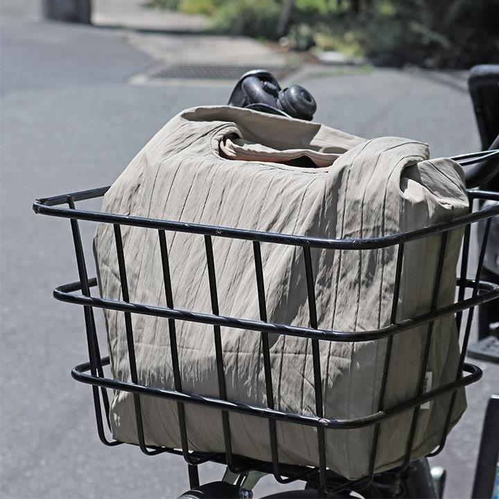 マチの大きな エコバッグ 大容量 折り畳み おしゃれ 小さめ マチ広 買い物バッグ 肩掛け 軽量 Mサイズ bon moment ボンモマン | bon moment | 16