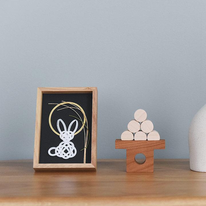 アンジェ別注】hare水引で結ぶ節句のフレーム 日本製 節分 ひな祭り