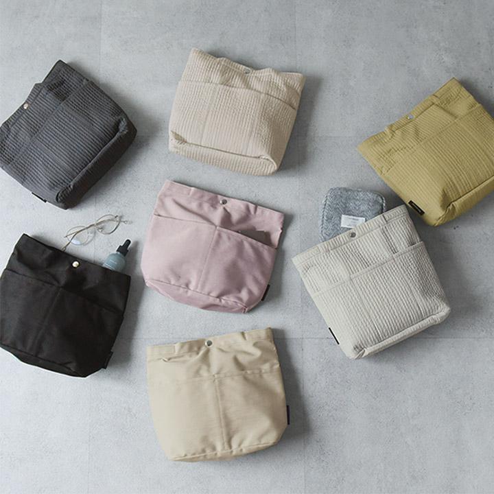 バッグを仕切れる 深型 バッグインバッグ 縦型 自立 大き目 インナーバッグ 薄型 bon moment  ボンモマン | bon moment | 19