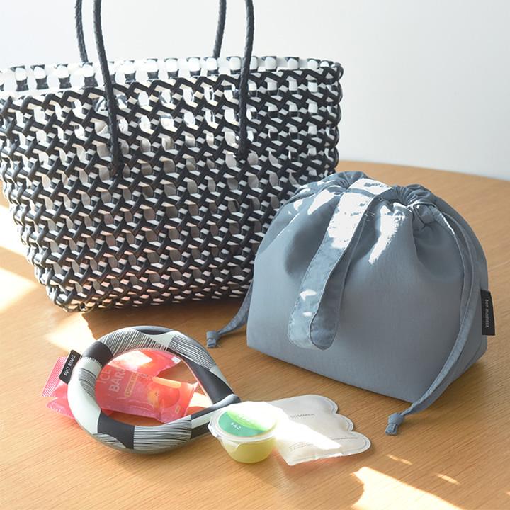 2サイズ】巾着型 保冷ランチバッグ お弁当袋 保冷 巾着 おしゃれ 保冷