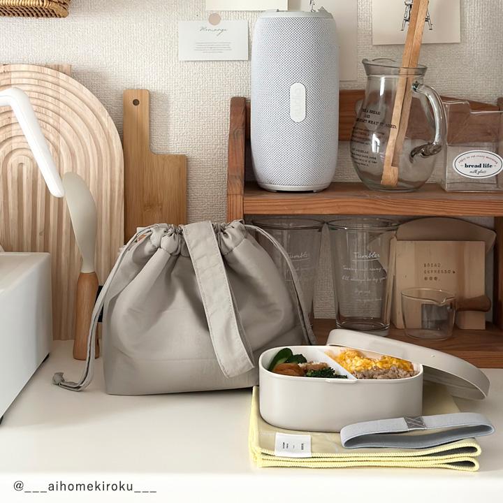 2サイズ】巾着型 保冷ランチバッグ お弁当袋 保冷 巾着 おしゃれ 保冷
