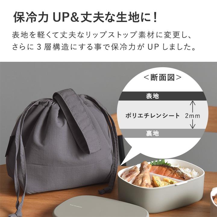 2サイズ】巾着型 保冷ランチバッグ お弁当袋 保冷 巾着 おしゃれ 保冷