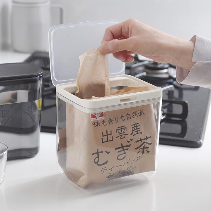 マーナ 保存容器 ワイドトール 2.0L 麦茶パック  調味料入れ 調味料ケース フードストッカー キッチン便利グッズ／marna |  | 08