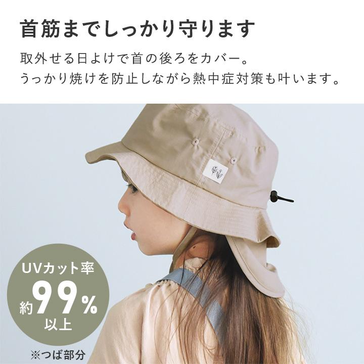 帽子 キッズ ハット 子供 夏 UVカット 熱中症対策 保冷剤ポケット＆日よけタレ付き yrh kukka ja puu クッカヤプーkb【送料無料】 | kukka ja puu | 06