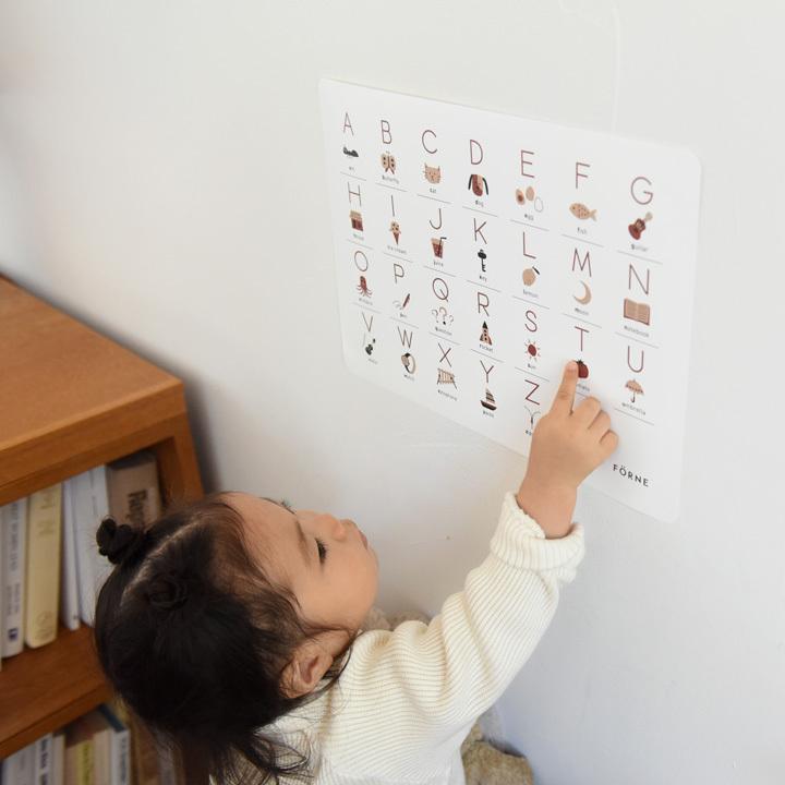 FORNE 知育ポスター B4 ABC 掛け算／フォルネ : アンジェ インテリア