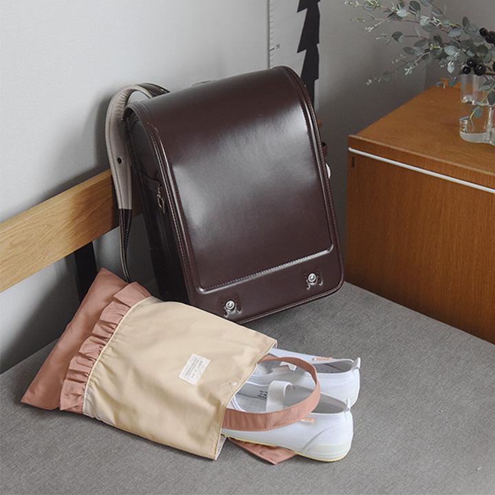 kukka ja puu（クッカヤプー） 北欧シンプル無地 上履き入れ シューズ