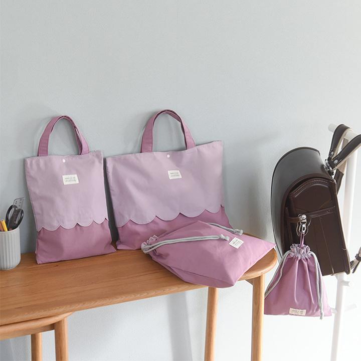 kukka ja puu（クッカヤプー） 北欧シンプル無地 入園入学セット 4点