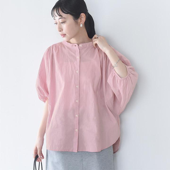 BANZAIバンザイ！袖がふわっと広がるオリーブカラートップス バンザイ ドルマン袖 コクーンシルエットブラウス／kauliina