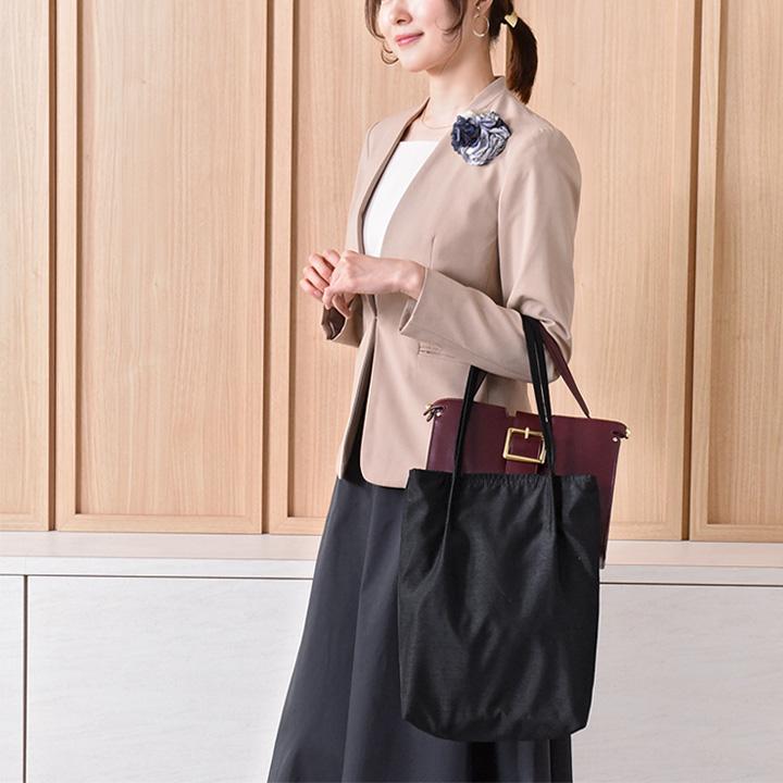 archivio未使用 スタンド式サブバッグ A4対応サイズ】サテンサブバッグ