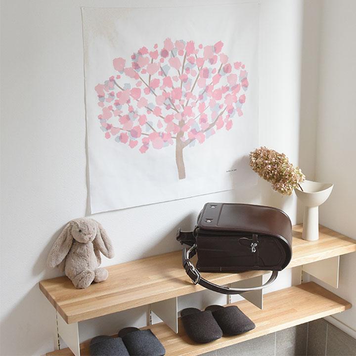 kukka ja puu（クッカヤプー） 春 タペストリー 壁掛け 70×70cm