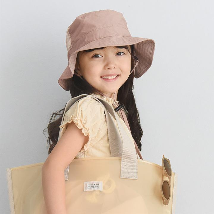 帽子 キッズ ハット 子供 夏 UVカット メッシュ 保冷剤ポケット＆日よけタレ付き yrh kukka ja puu クッカヤプーkb【送料無料】【9／16追加】 | kukka ja puu | 16