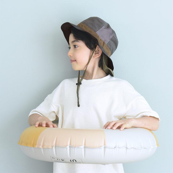 帽子 キッズ ハット 子供 夏 UVカット メッシュ 保冷剤ポケット＆日よけタレ付き yrh kukka ja puu クッカヤプーkb【送料無料】【9／16追加】 | kukka ja puu | 19