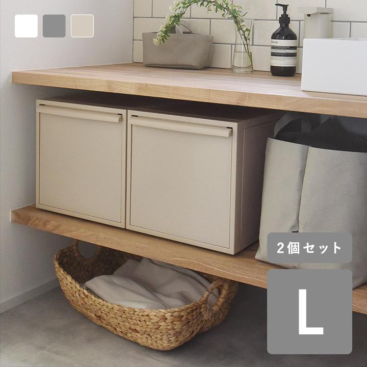 クローゼットシステム 収納ボックス L 2個セット 引出しタイプ
