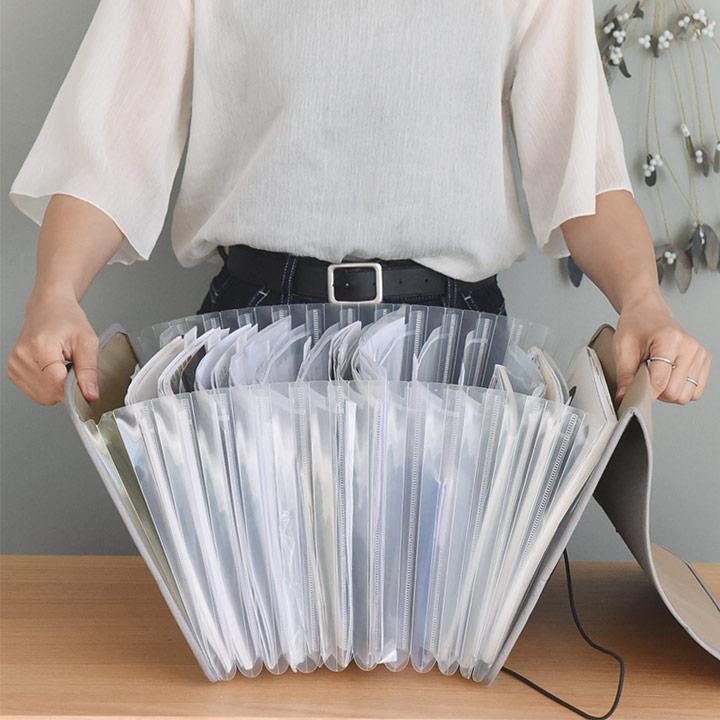 【A-2】レザーファイル(レギュラーサイズ) 紙モノ収納　コラージュ収納 A-2】レザーファイル(レギュラーサイズ) 紙モノ収納 コラージュ