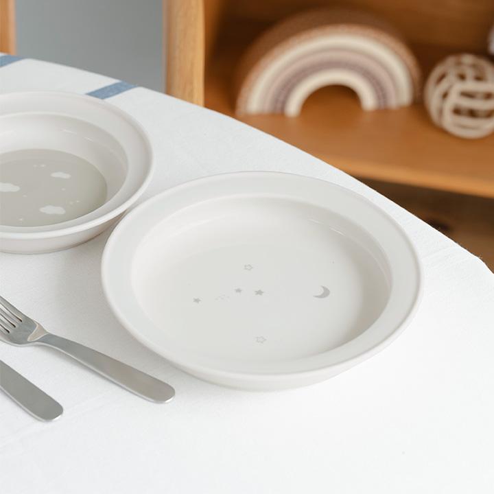 子ども用食器 すくいやすい ベビー食器 ユニバーサルプレート すくいやすいうつわ 食器 プレート 19cm／kukka ja puu クッカヤプー【送料無料】 | kukka ja puu | 01