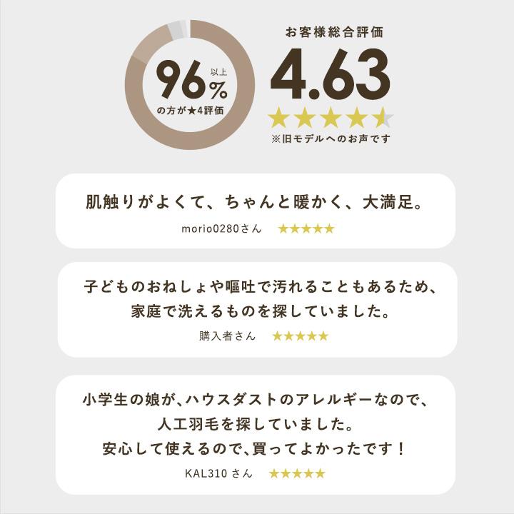 TEJIN 人工羽毛 掛け布団 シングル ダブル 洗える 防ダニ 抗菌 防臭 軽い 暖かい フィルケア bon moment ボンモマン【送料無料】 | bon moment | 01