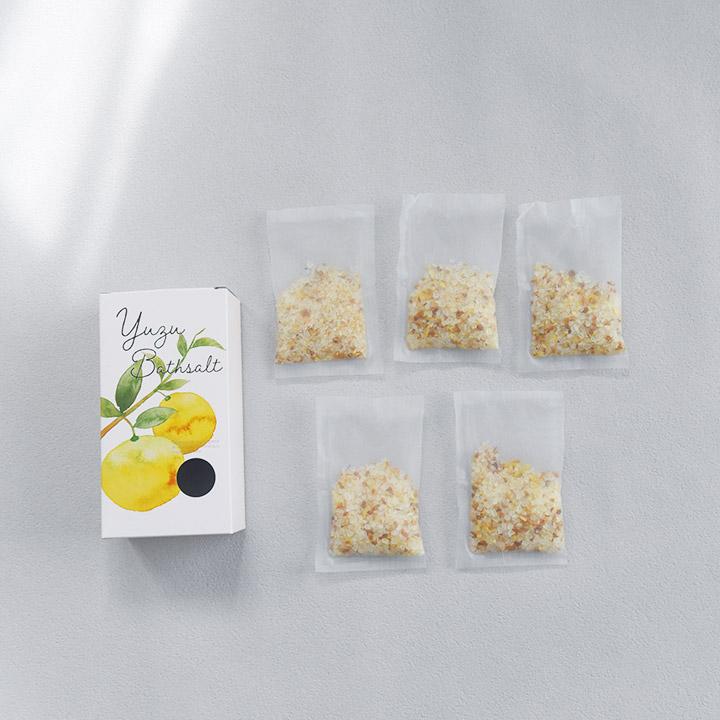 海塩とドライハーブを使ったバスソルト 入浴剤 5包入り プチギフト