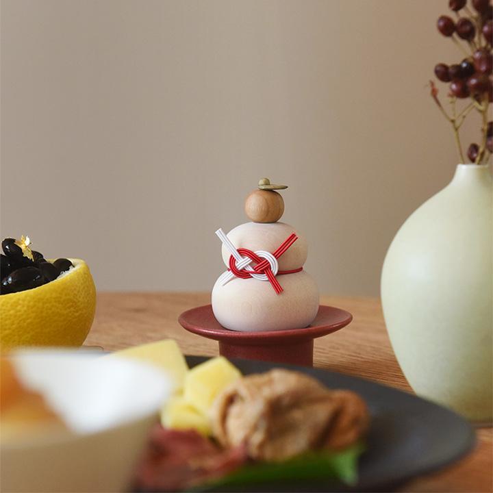 アンジェ別注】 hare 水引で結ぶ 小さな木の鏡餅 お正月 : アンジェ