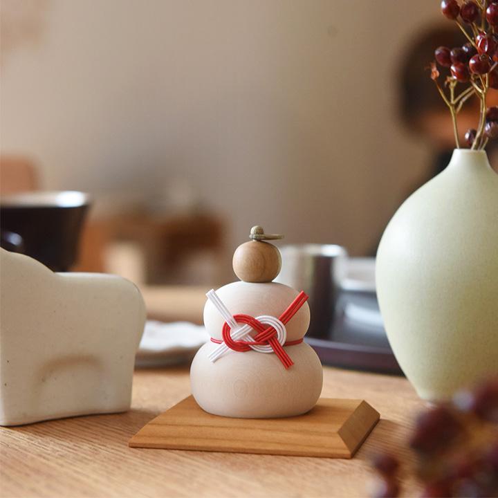 アンジェ別注】 hare 水引で結ぶ 小さな木の鏡餅 お正月 : アンジェ