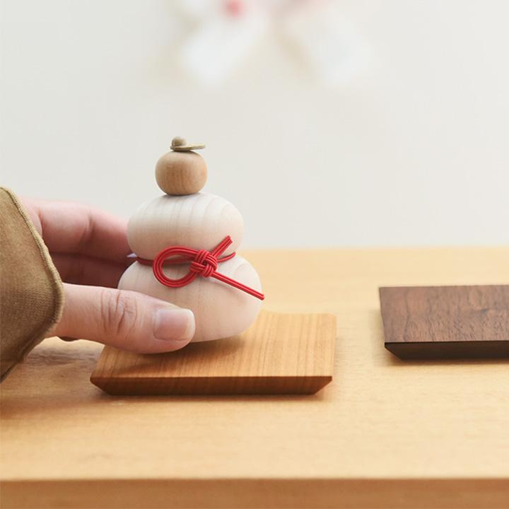 アンジェ別注】 hare 水引で結ぶ 小さな木の鏡餅 お正月 : アンジェ