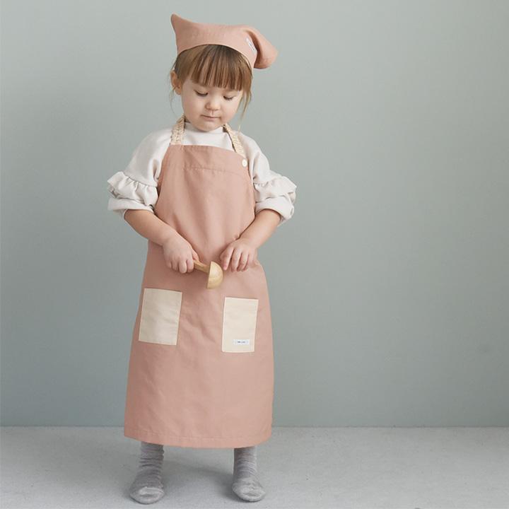 前掛けセット kukka ja puu（クッカヤプー） キッズエプロン三角巾 3点セット 三角巾
