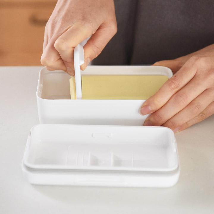バターケース バターカットケース バターカッター マーナ 薄く切れるカッター付き バターケース MARNA 1 | marna | 02
