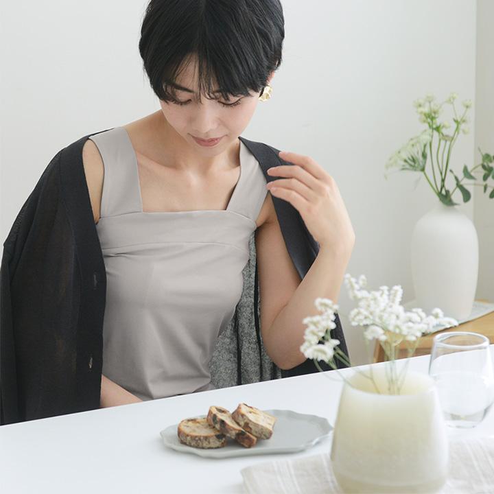 さらさらナイロン チラ見え予防 タンクトップ レディース 綿 冷感 ブラ紐を隠せるインナー 重ね着 yrh kauliinaカウリーナ |  | 18