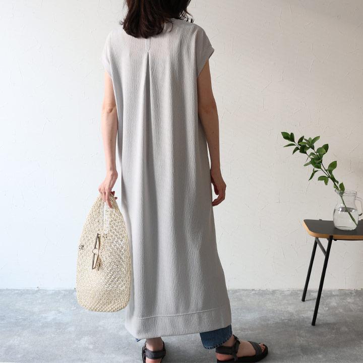 シワが気にならない 涼やかワンピース シワになりにくい ワンピース 