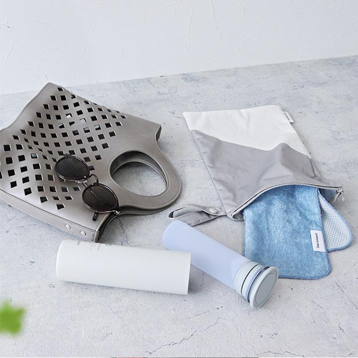 防水ポーチ ヨガ プール 保育園 着替え入れ おむつポーチ トラベルポーチ bon moment ボンモマン【雨の日】 | bon moment | 10