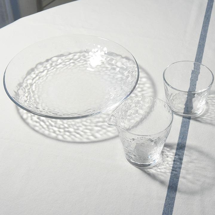夏の食卓を彩る ガラス ボール 23cm 食洗機対応 日本製 グラシュー