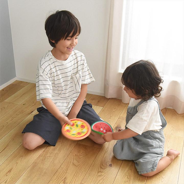 ピザ／スイカ／ドーナツ型の シリコン製 フリスビー／KIKKERLAND