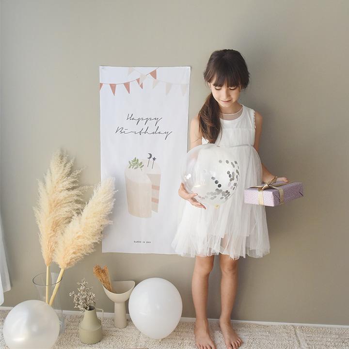 バースデー 誕生日  パーティ おうちスタジオ バースデー タペストリー／クッカヤプー【送料無料】【12/19雑貨追加】 | kukka ja puu | 18