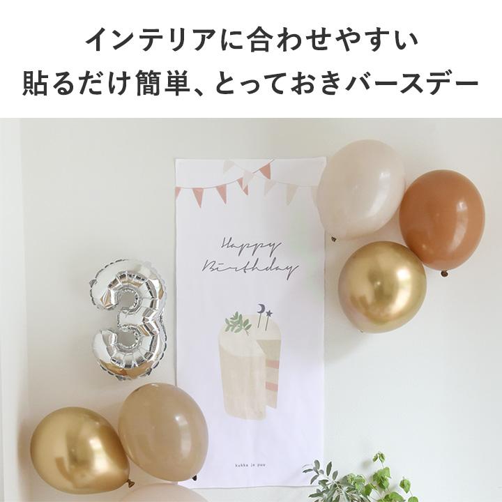 バースデー 誕生日  パーティ おうちスタジオ バースデー タペストリー／クッカヤプー【送料無料】【12/19雑貨追加】 | kukka ja puu | 04