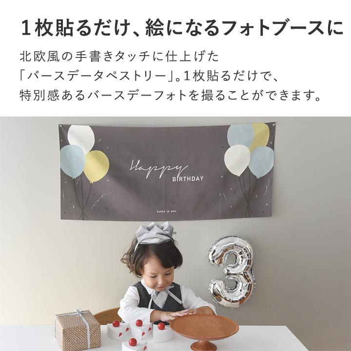 バースデー 誕生日  パーティ おうちスタジオ バースデー タペストリー／クッカヤプー【送料無料】【12/19雑貨追加】 | kukka ja puu | 05