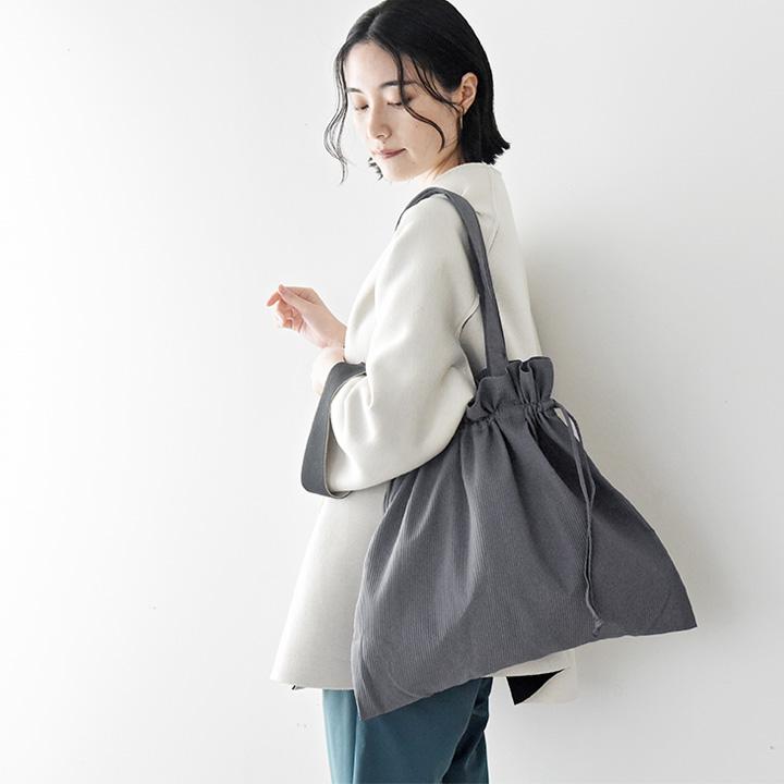 bon moment（ボンモマン） 巾着サブバッグ 巾着バッグ 巾着ショルダー