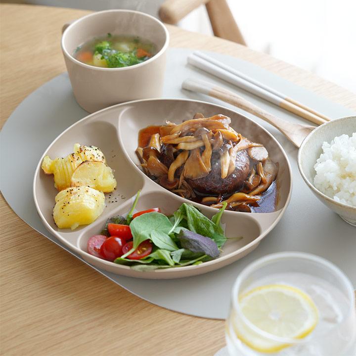 ランチプレート 仕切りプレート 仕切り皿 食器 スタッキング 電子レンジ＆食洗機が使える 仕切りプレート／bon moment ボンモマン | bon moment | 01
