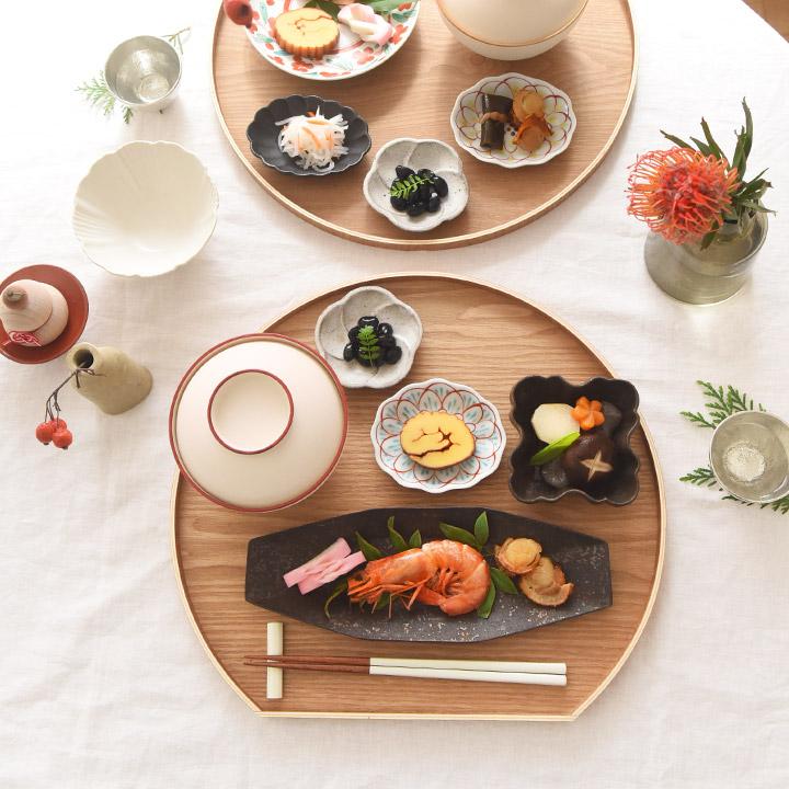 お雑煮 器 お雑煮椀 yrh 迎春の食卓に馴染む 蓋つき椀 雑煮椀 山中塗