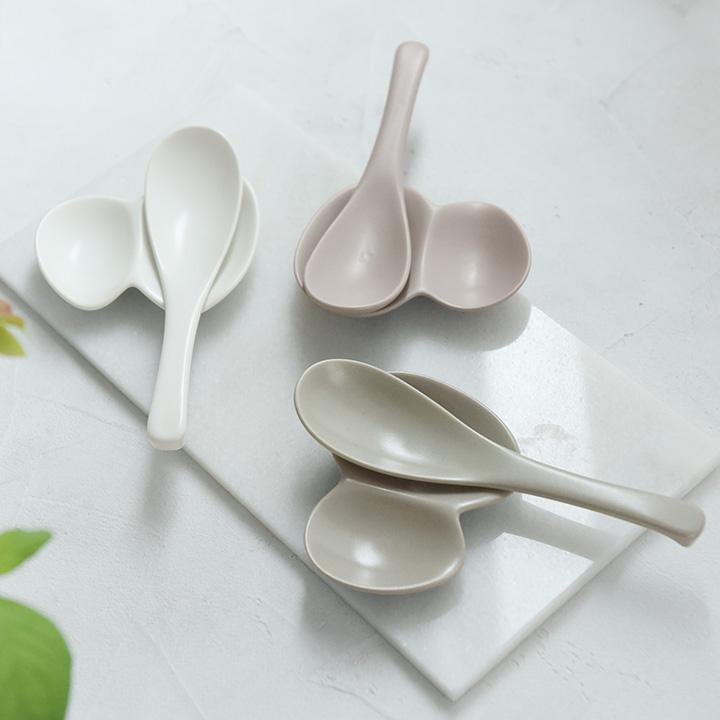 【おまけ】サケスプーン(12) KYOEI ONLINE STORE / ポリプロピレン+ステンレス デザートスプーン