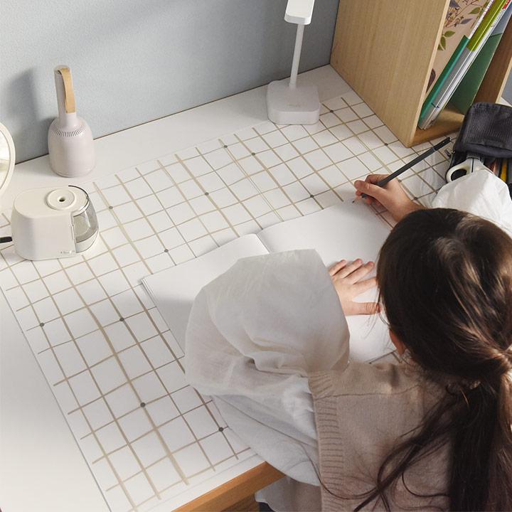 kukka ja puu デスクマット 80&times;50cm 学習机 小学生 透明／クッカヤプー【送料無料】