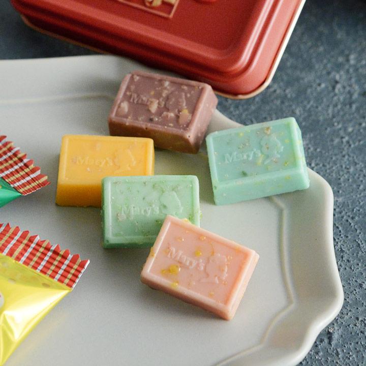 はじけるキャンディチョコレート アソートメント缶（ミニ） Mary