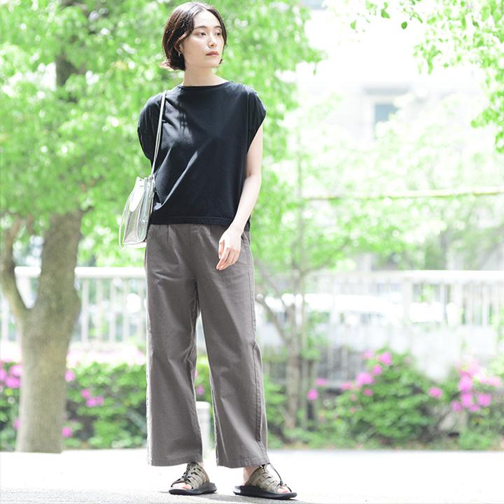 パンツレディース ワイド ワイドパンツ リネンタッチ 夏 軽い穿き心地のワイドパンツ ウエストゴム パンツ らくちん パンツ レディース |  | 11