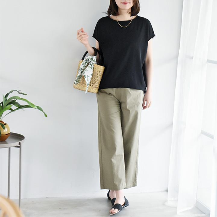 パンツレディース ワイド ワイドパンツ リネンタッチ 夏 軽い穿き心地のワイドパンツ ウエストゴム パンツ らくちん パンツ レディース |  | 15