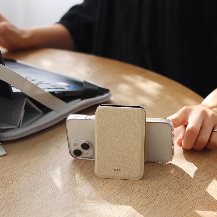 MagSafe 対応 スタンドカードホルダー マグネット シール付 カード