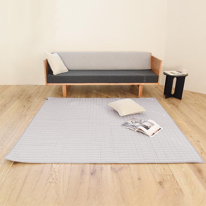 BMSG ラグマット⭐︎新品　未開封 ひんやりドライコットン ラグ マット 洗える 夏 綿 冷感 200×200 bon