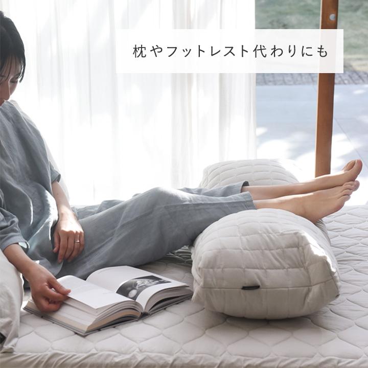 【予約商品】ひんやり ドライコットン 掛け 布団収納ケース トライアングル型 ロング型 布団収納袋 クッション 接触冷感 bon moment ボンモマン | bon moment | 14