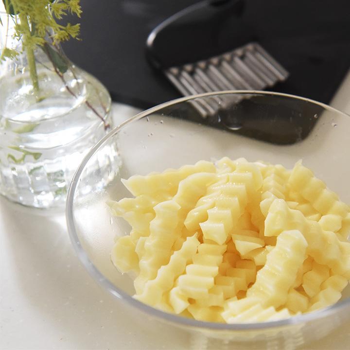 お店みたいに野菜が切れる なみなみカッター ポテトカッター 飾り切り