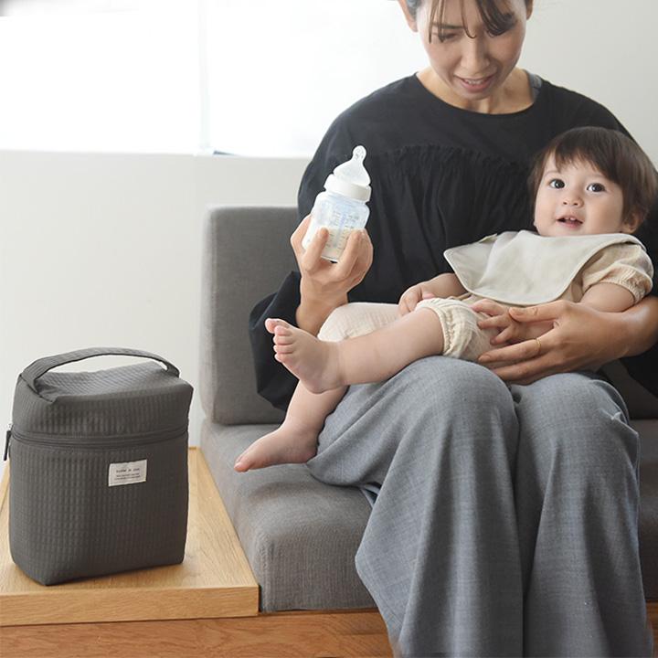 哺乳瓶ケース マグポーチ ミルクポーチ 軽量 離乳食 たっぷり収納できる 哺乳瓶ポーチ 保冷 保温 kukka ja puu クッカヤプー | kukka ja puu | 02